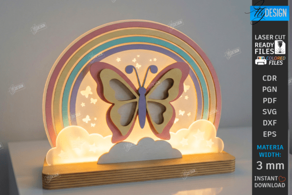 Download Kids Night Light Stand Laser Cut | CNC - Premium Bundle