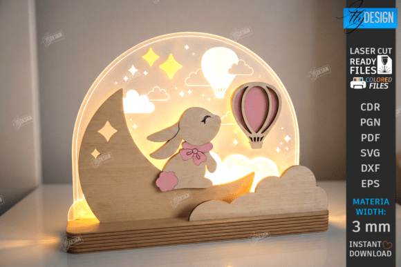 Download Kids Night Light Stand Laser Cut | CNC - Premium Resources